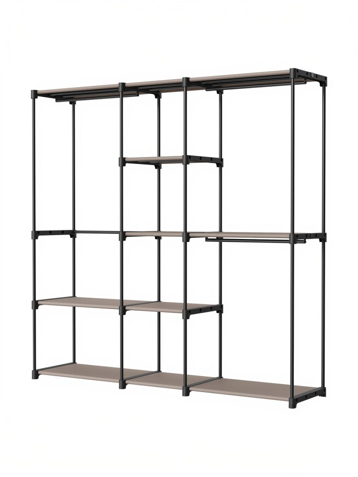 Kleiderschrank Rylan in Taupe - (B)43 x (H)182 x (T)182 cm