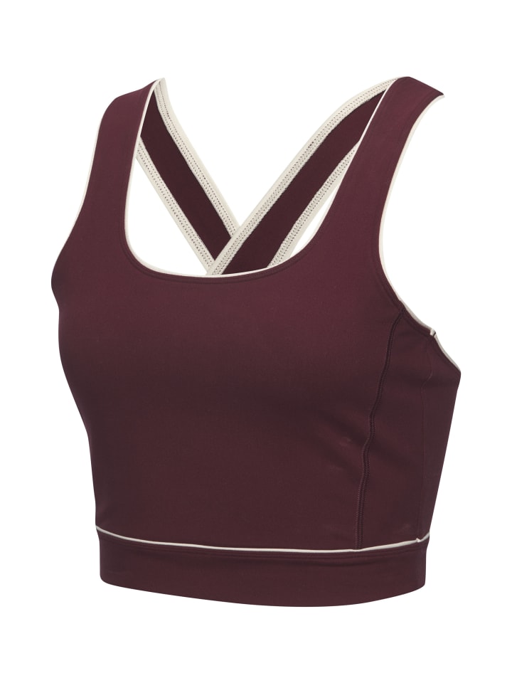 Crop-Top in Weinrot