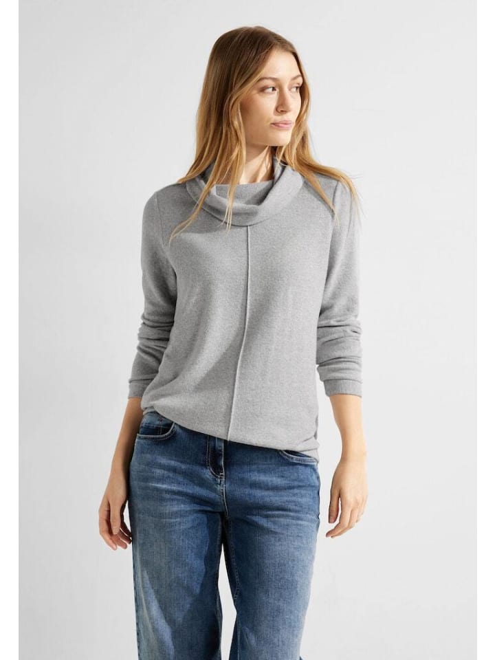 Cecil Langarmshirt in mineral grey melange günstig kaufen | limango