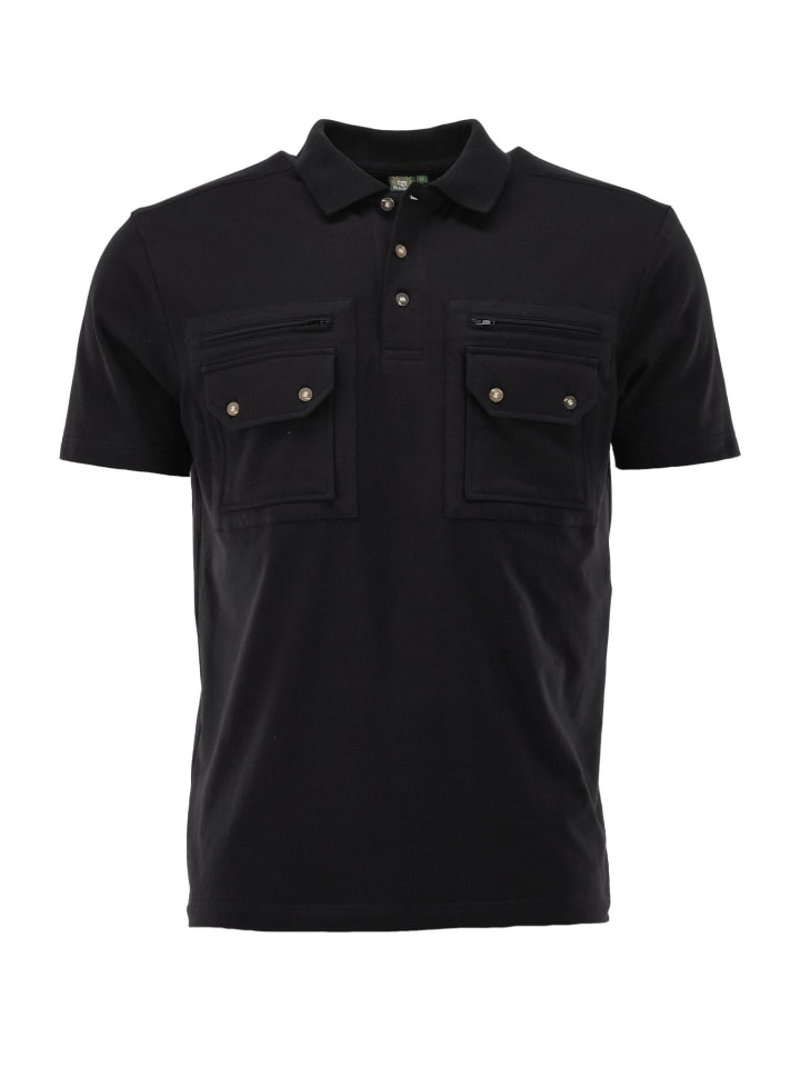 Poloshirt Fuzao in schwarz
