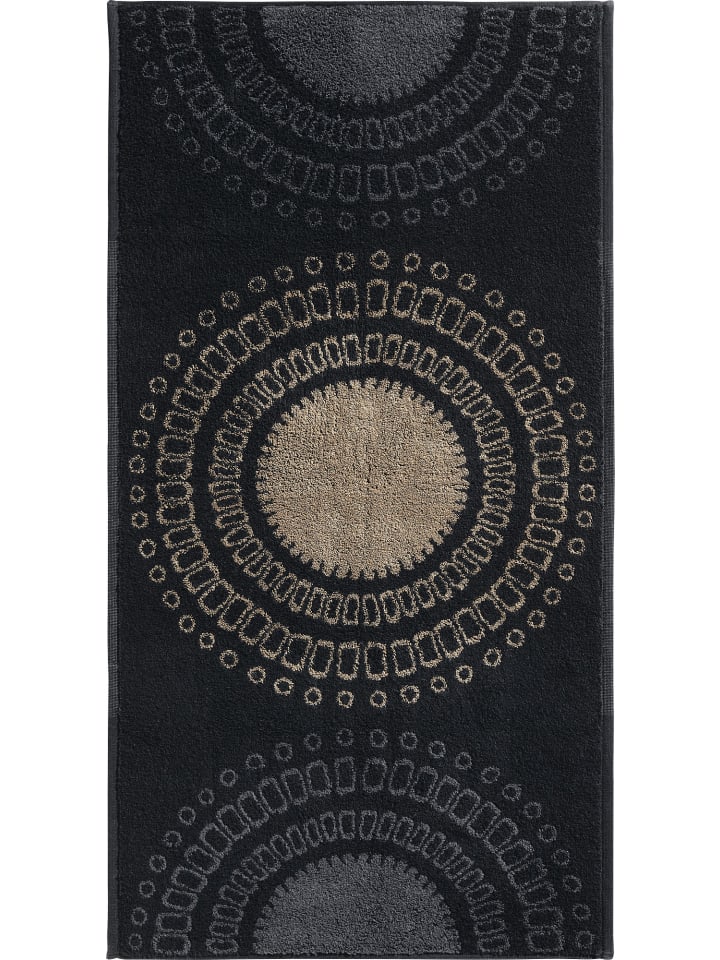 Frottier, Jacquard Duschtuch Kreise in taupe