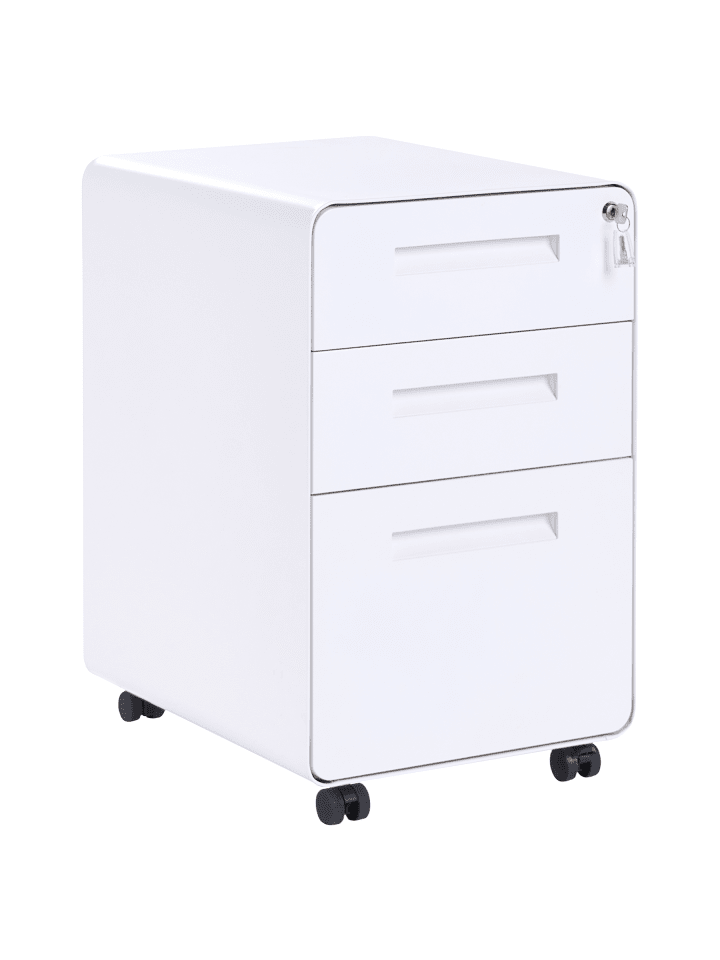 Büroschrank LARCO in Weiß/Schwarz - (W) 40 x (H) 64 x (L) 63 cm
