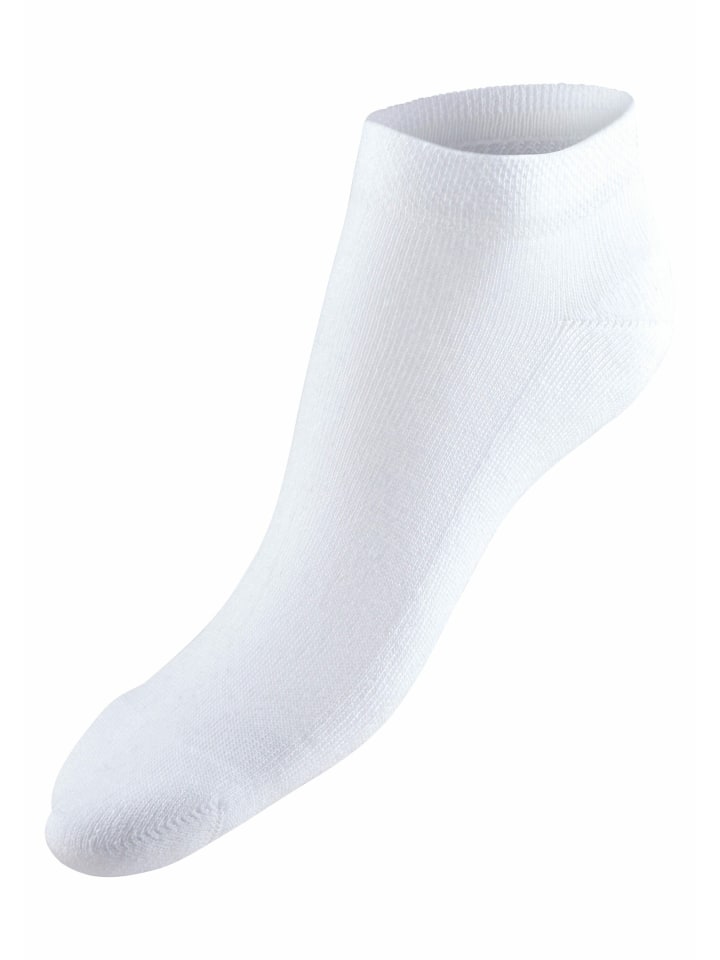 Sneakersocken in 6x weiß