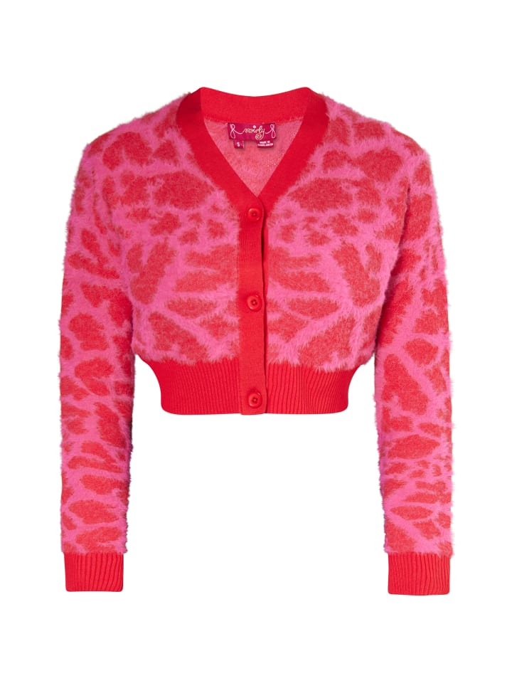 Damen Cardigan in PINK ROT