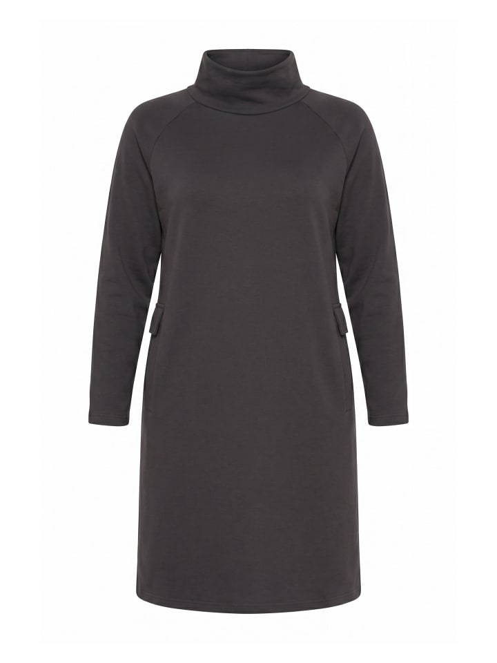 Midikleid in schwarzbraun