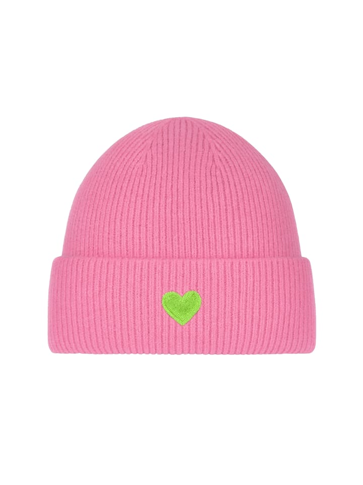 Weiche, gestrickte Mütze für kühle Tage, stylisch und warm in Pink