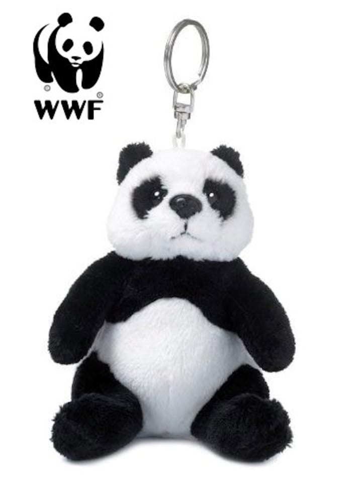 Plüschanhänger Panda (10cm) in weiß