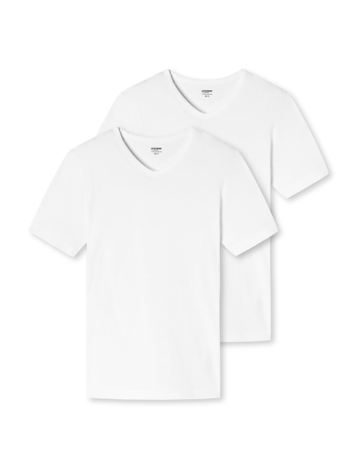 T-Shirt 2er Pack in Weiß