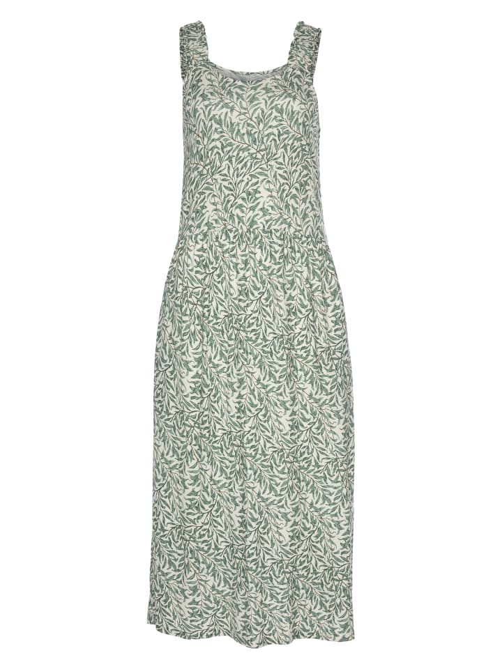 Jerseykleid in grün bedruckt
