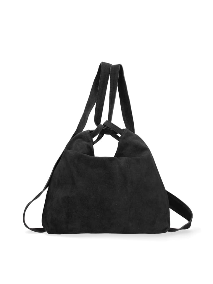 Convertierbare Schultertasche zum Rucksack in BLACK