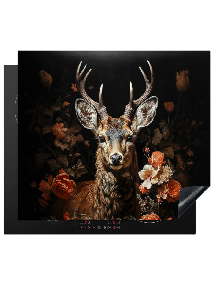 Herdabdeckplatte Hirsch