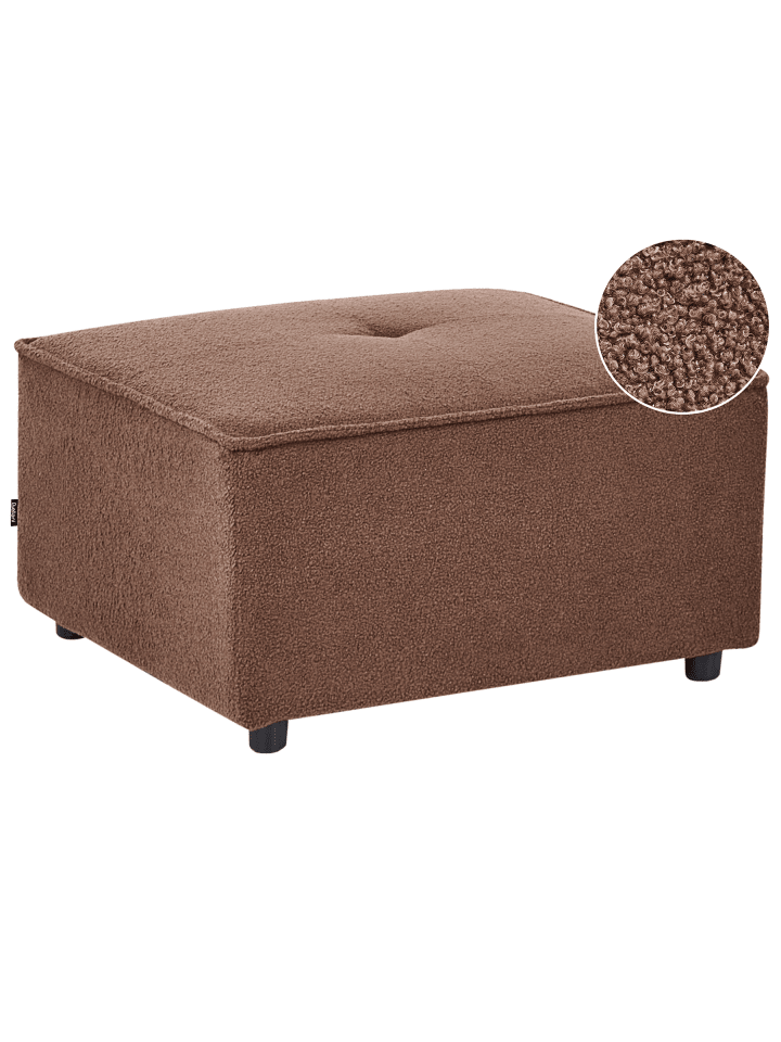 Ottomane AXEBO in Braun - (W) 78 x (H) 42 x (L) 78 cm