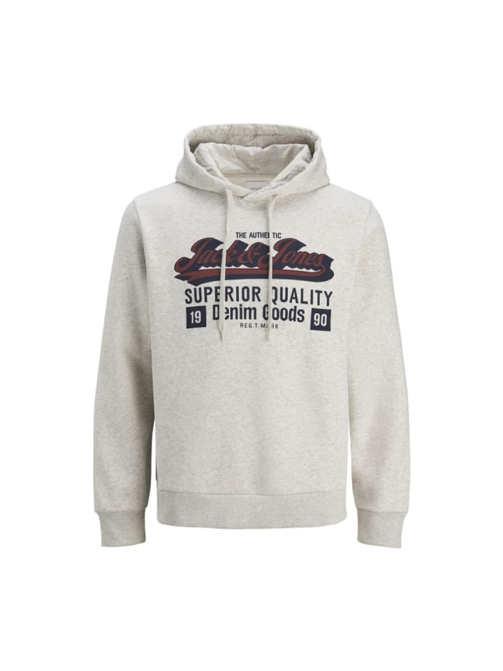 Sweatshirt in White Melange