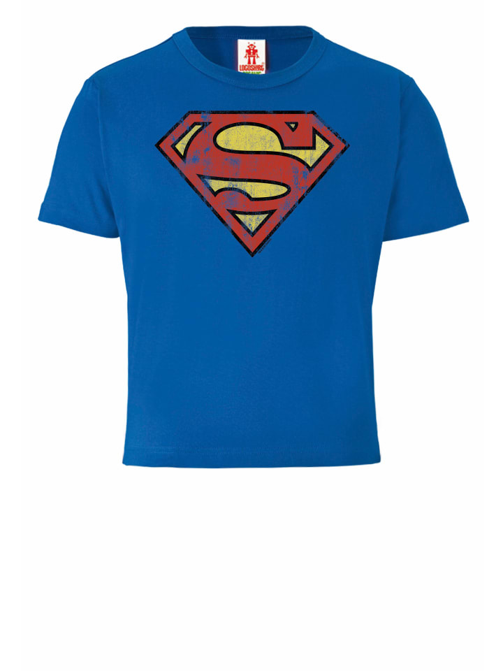 T-Shirt DC Comics – Superman in blau