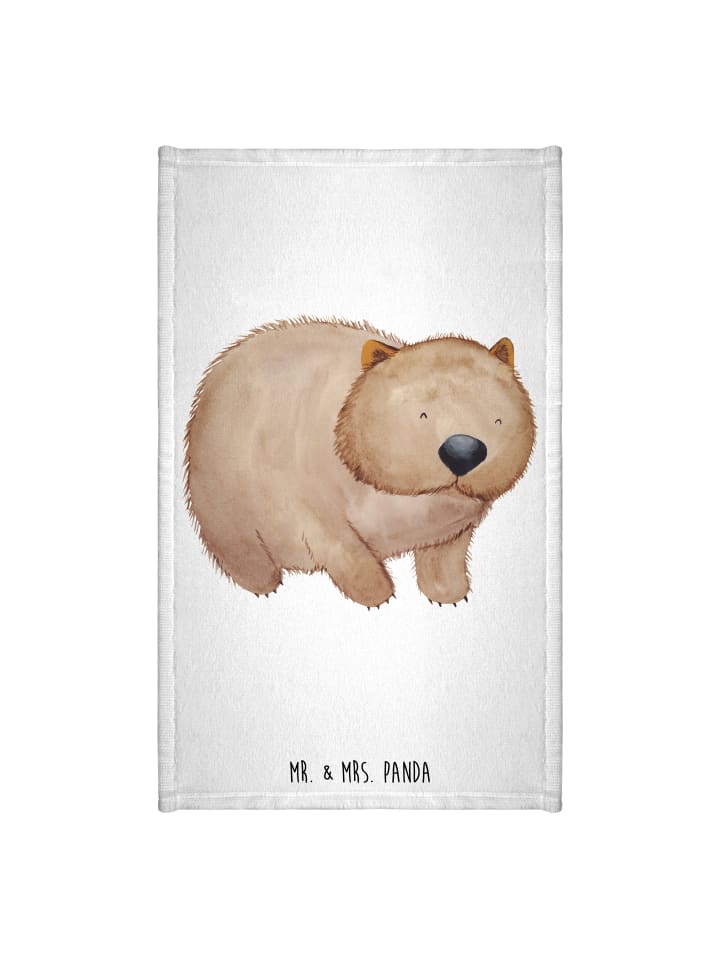 Handtuch Wombat ohne Spruch in Weiß