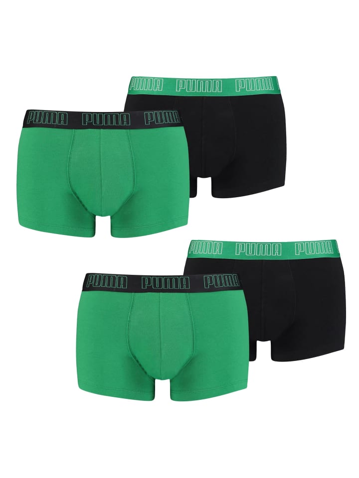 Boxershorts PUMA BASIC TRUNK 4P in 004 - Amazon Green