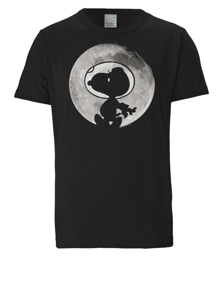 T-Shirt Snoopy - Mond in schwarz