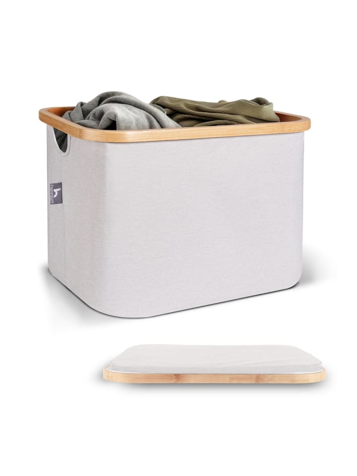 Aufbewahrungskorb Adrian 40l beige  Weiß