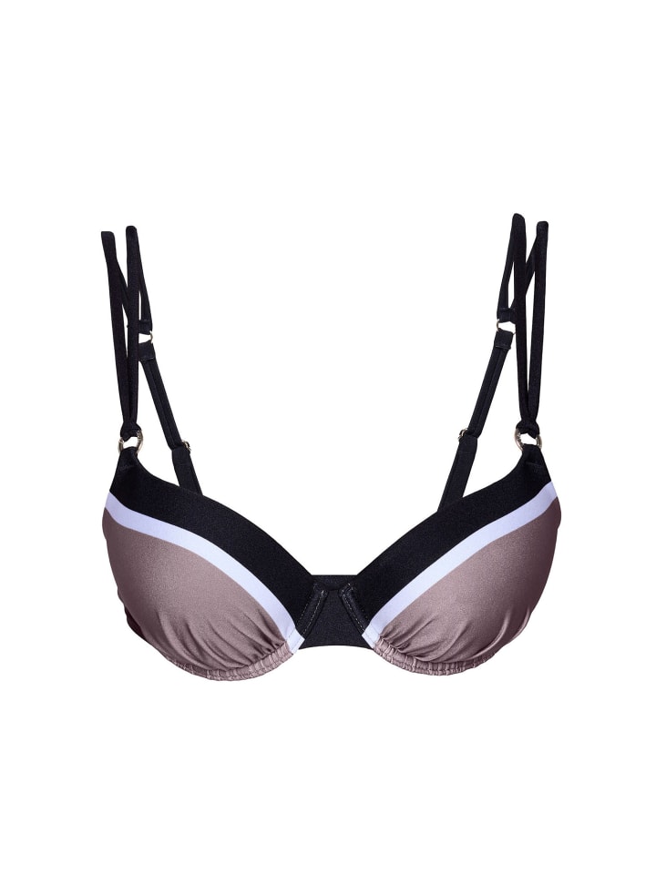 Bustier-Bikini-Top Eleganz in Black Beauty