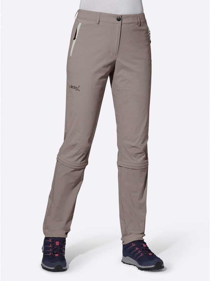 Zip-off-Hose in taupe