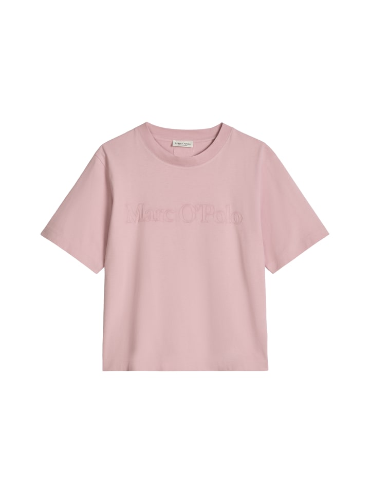 Logo-T-Shirt relaxed in Misty Rose