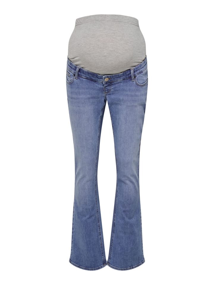 Flared fit jeans in Medium Blue Denim