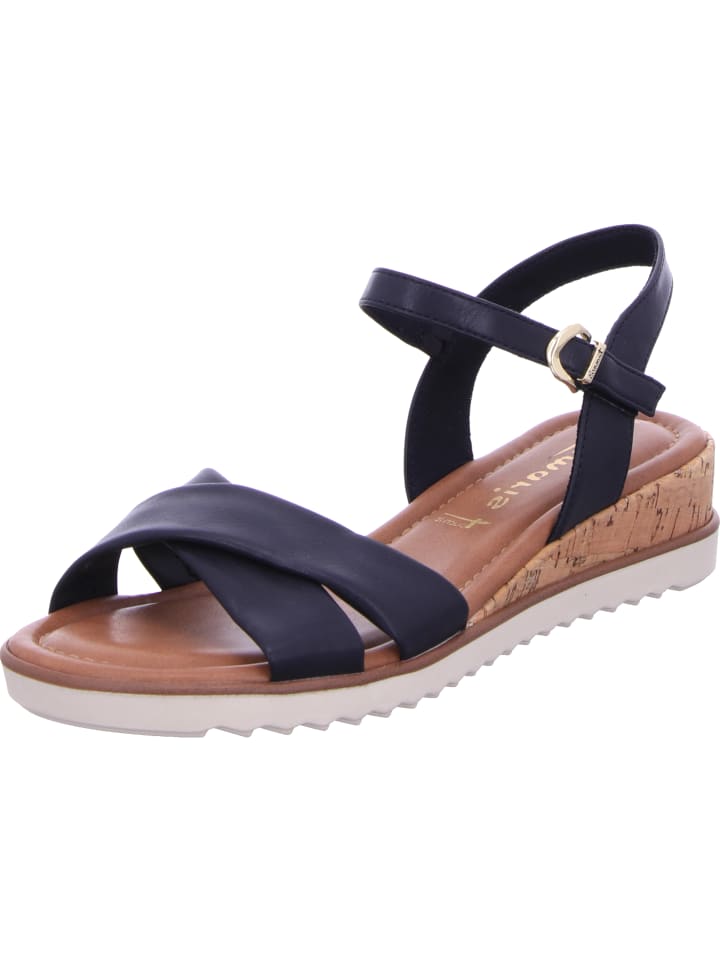Keilsandalette in blau