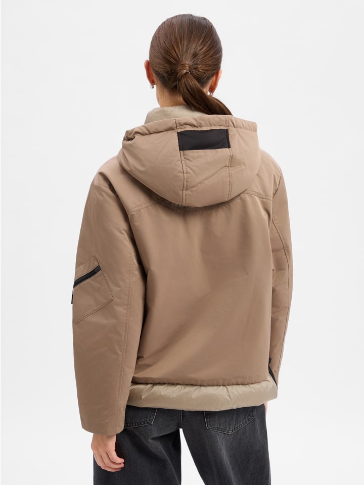 Jacke in taupe