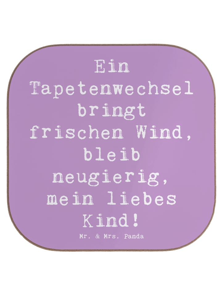 gläseruntersetzer Spruch Umzug neue Stadt mit S... in Lavendeltraum