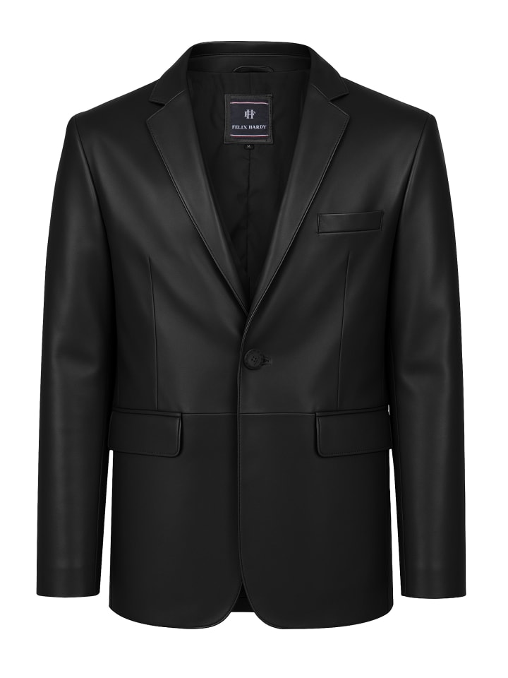 Lederjacke in Schwarz