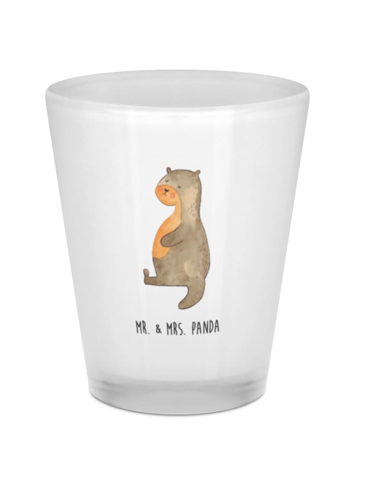 Schnapsglas Otter Bauch ohne Spruch in Transparent