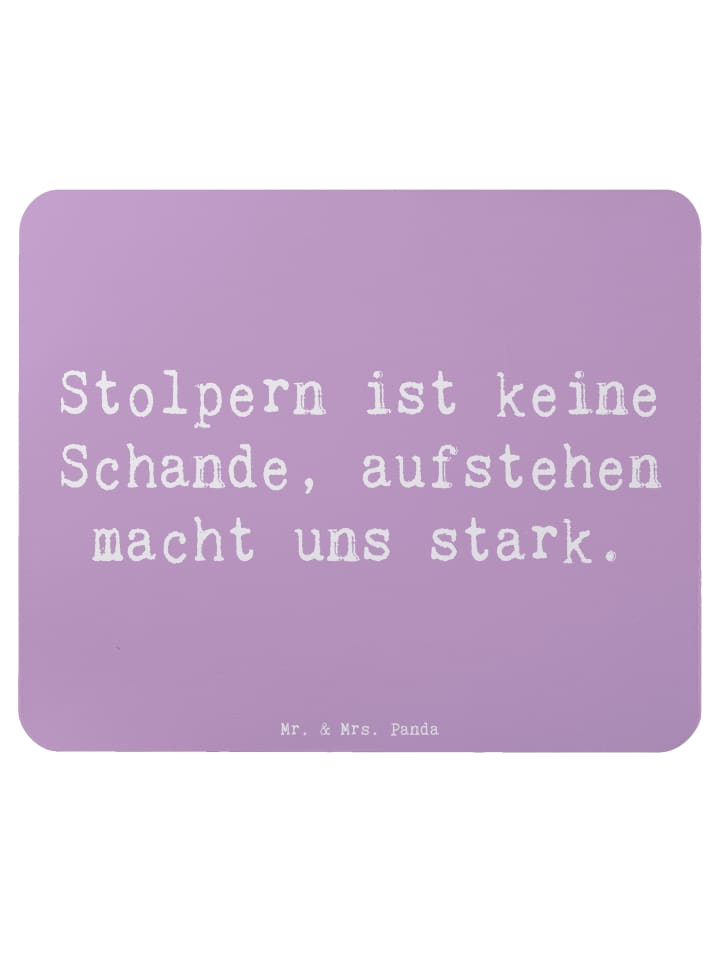 Maus-Pad Spruch Aus Fehlern lernen mit Spruch in Lavendeltraum