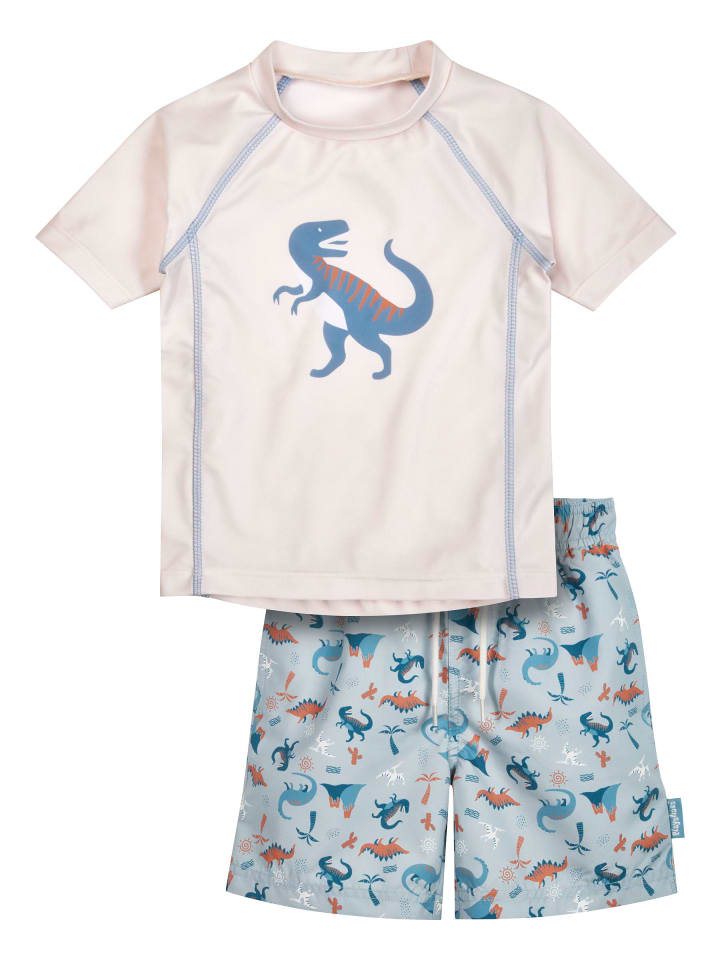 UV-Schutz Bade-Set Dino in ecru