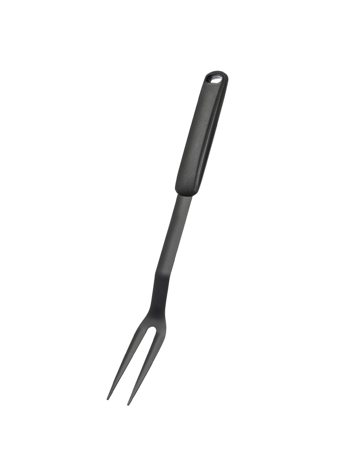 Grillgabel Grillbesteck Grillzubehör L: 45,5cm in schwarz