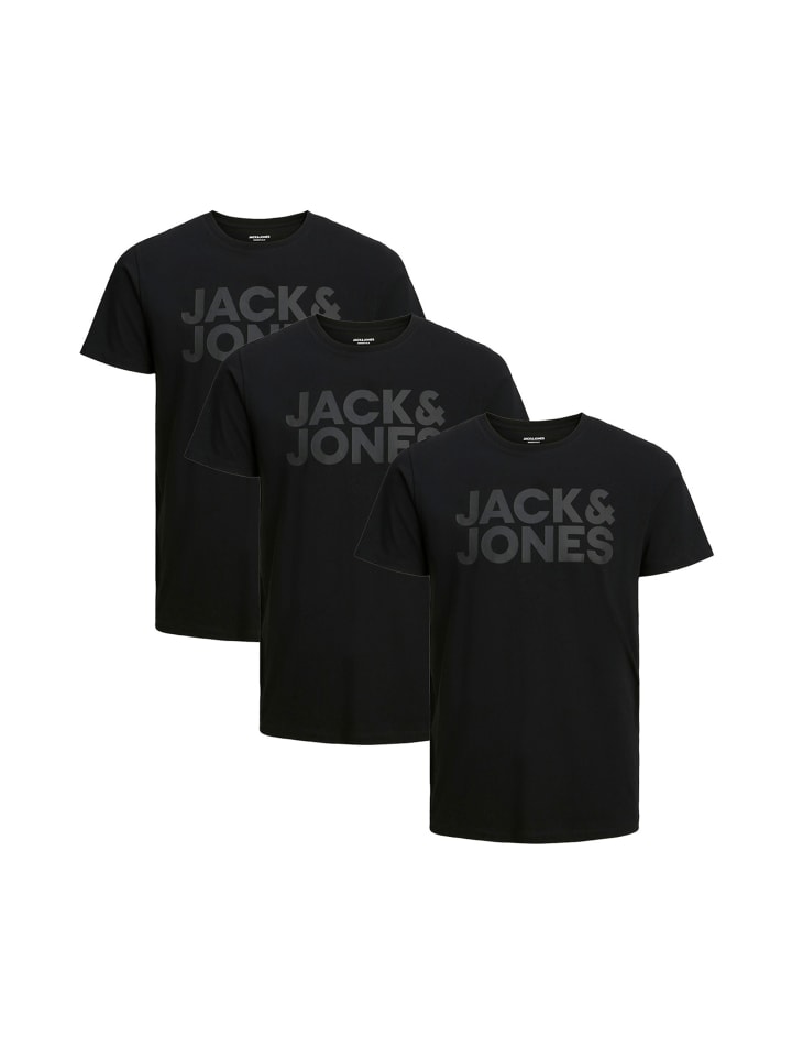 T-Shirt Corp in Black / large print