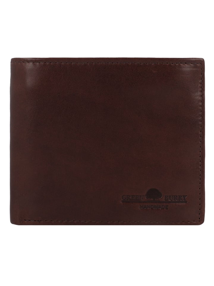Newport Geldbörse RFID Schutz Leder 11 cm coffee