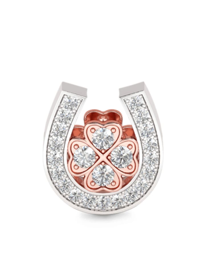 Sterling Silber Glücks-Hufeisen Charm