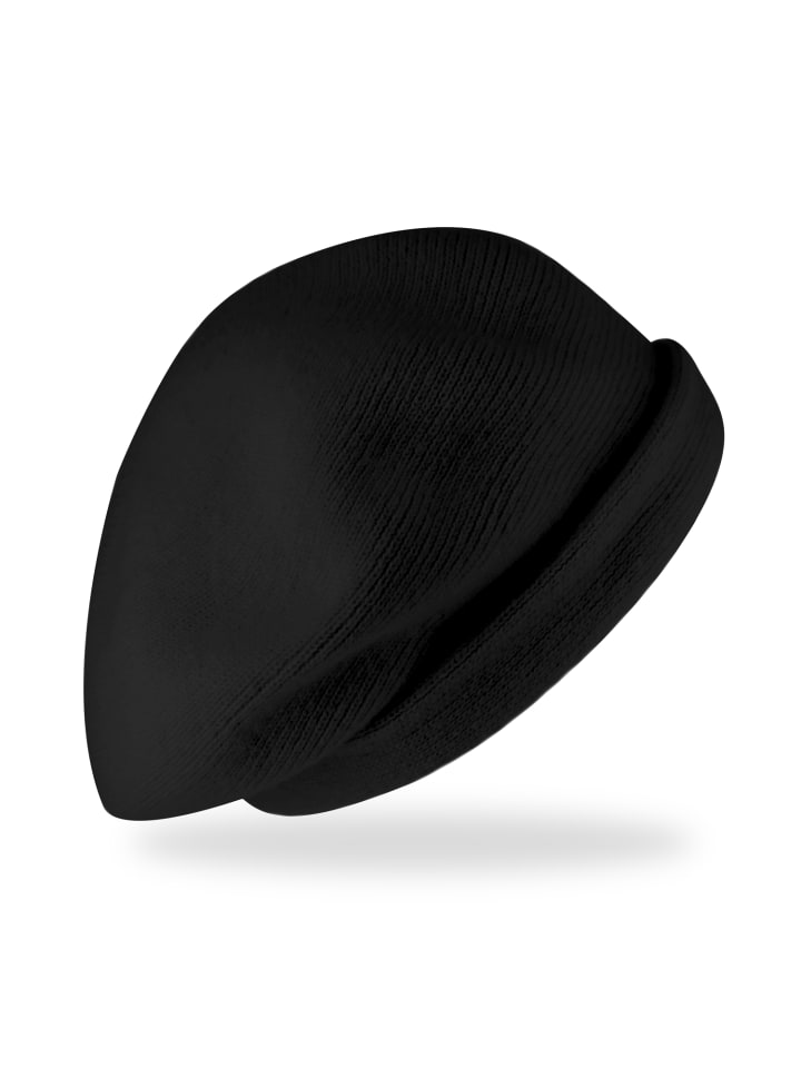 Strickmütze in schwarz
