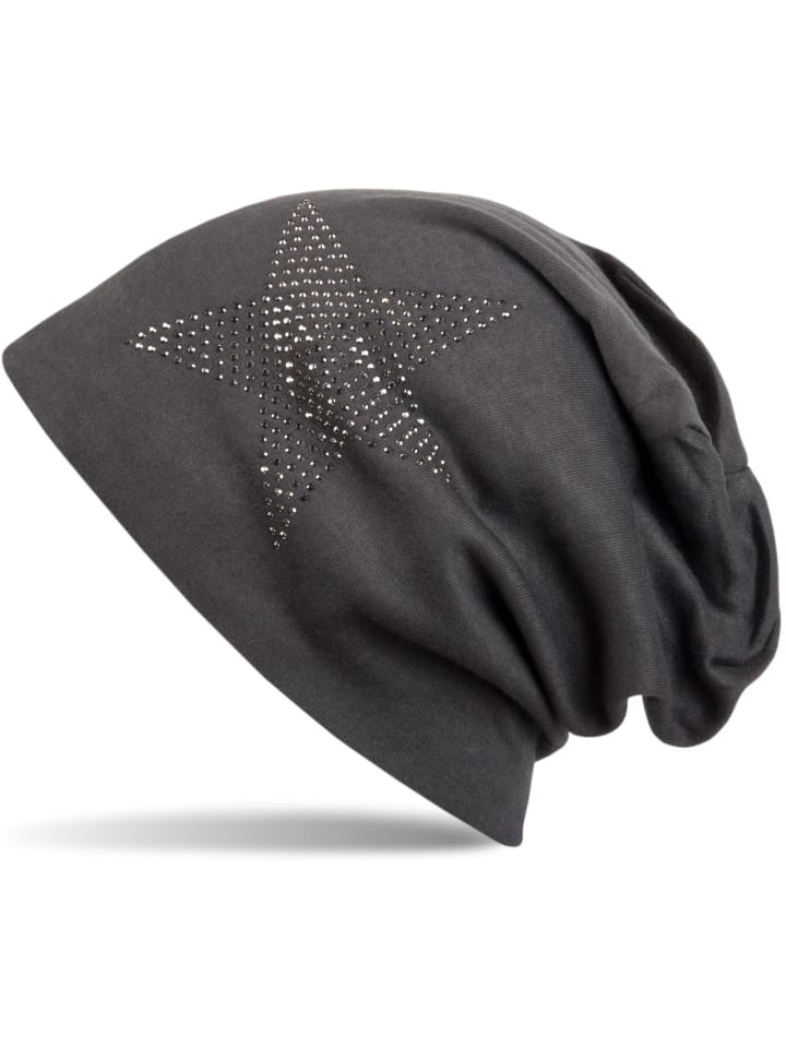 Beanie Mütze in Anthrazit-Grau