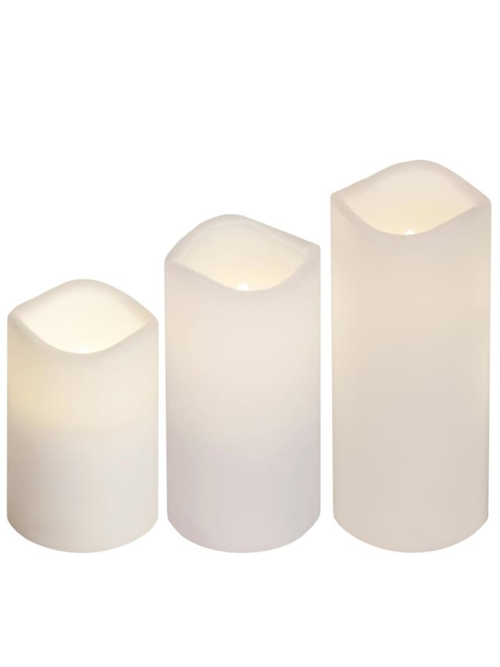 3er Set LED Kerzen mit Fernbedienung