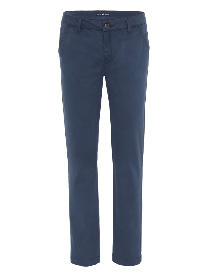 Chinohose im cleanen Design in Blau