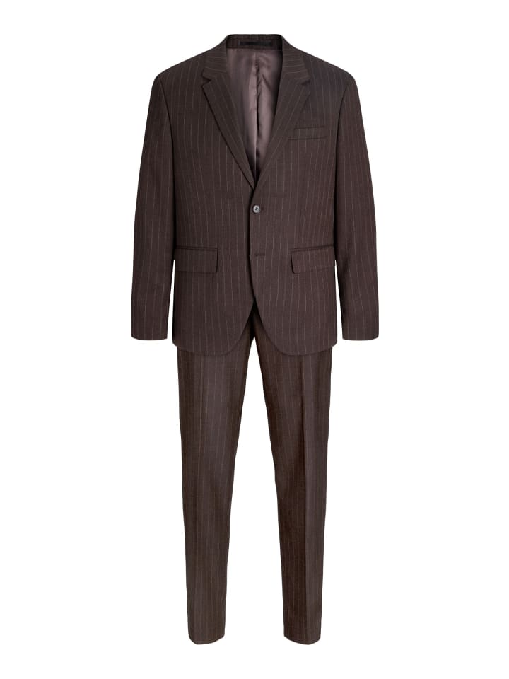 Einreihiger Blazer und Hose in Chocolate Torte