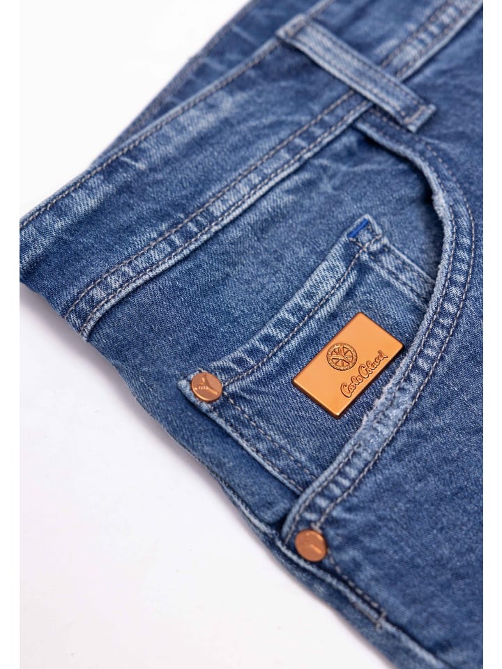 Tapered-fit-Jeans BROOKLYN in Blau