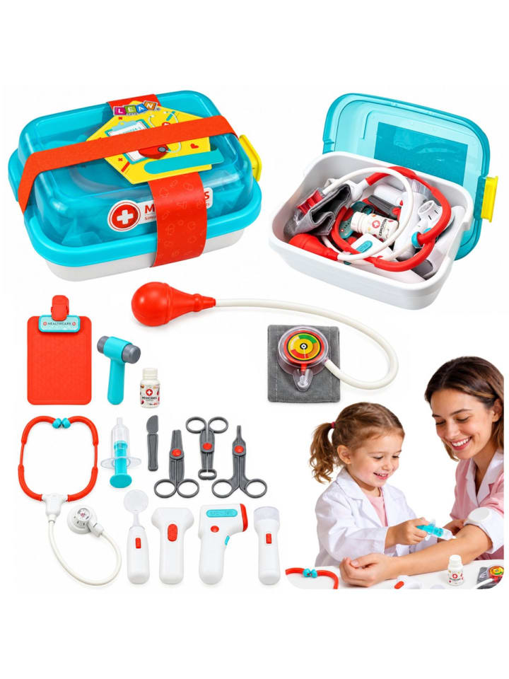 Medizinischer Koffer für kleine Doktoren, Zubehör, Lichter
