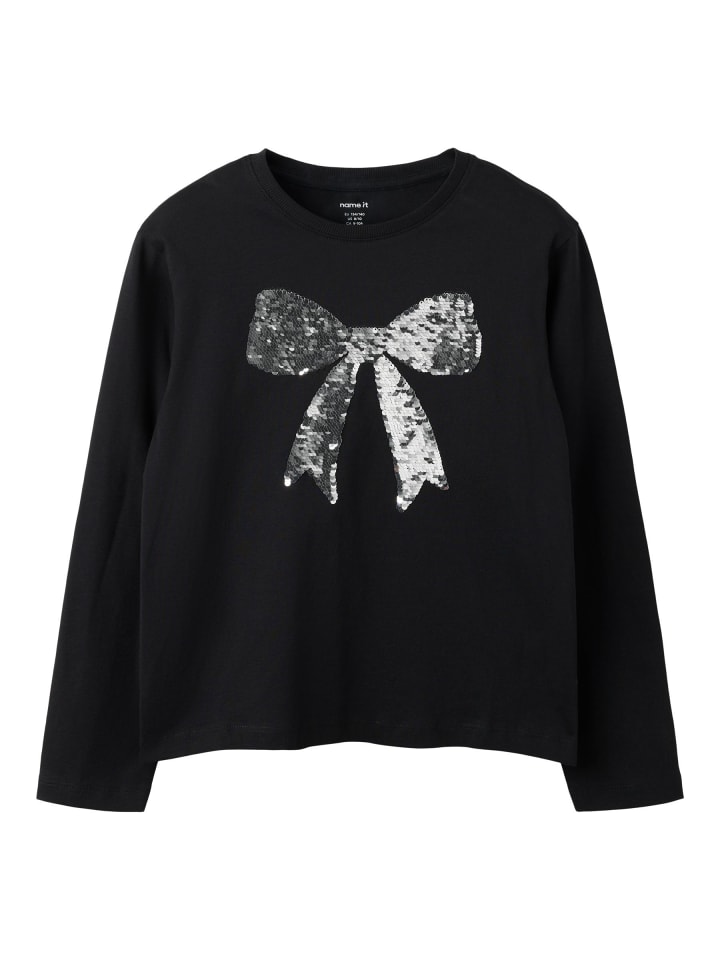 Oberteil mit langen Ärmeln in Black1