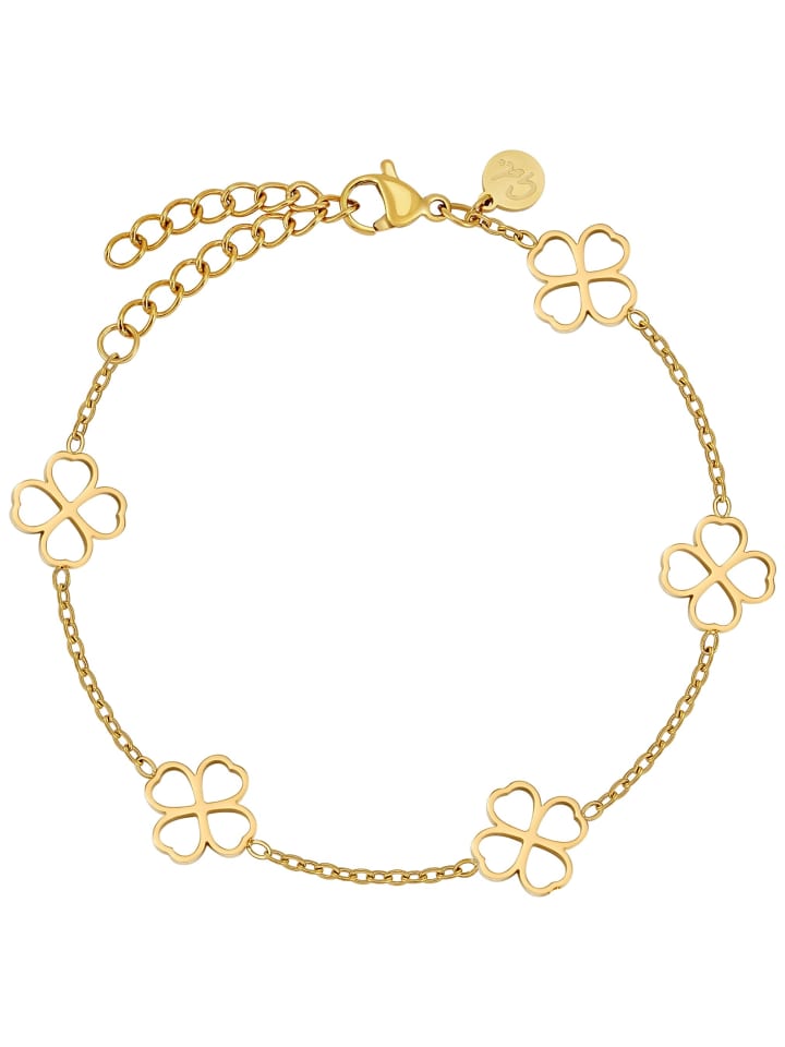 Armband Kleeblatt in Gold