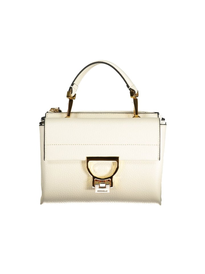 Weiß Damen Tasche aus Leder