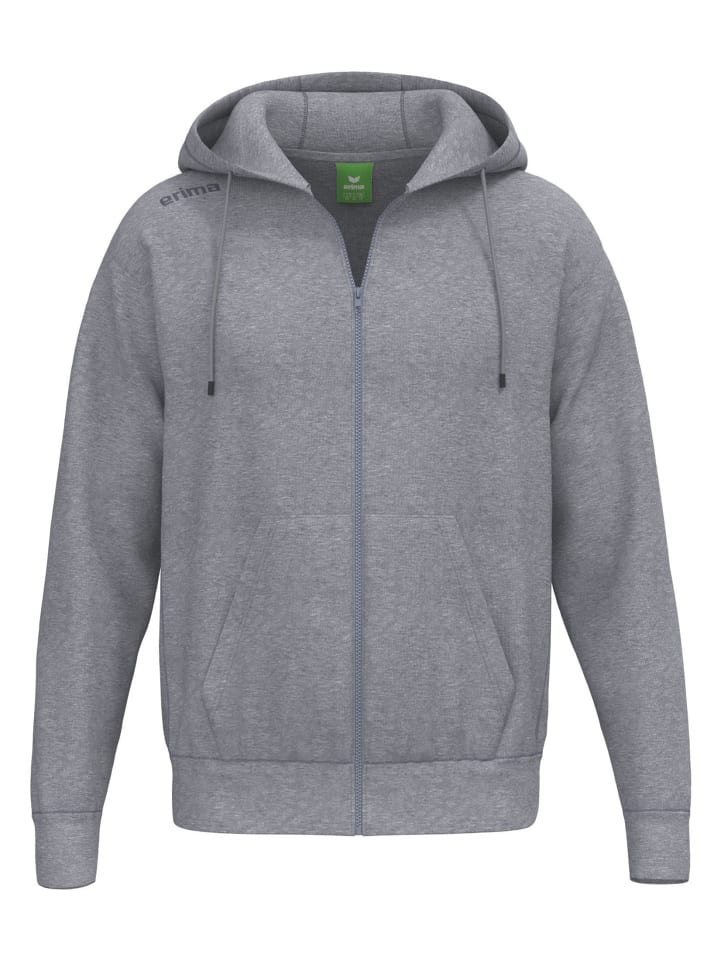 Kinder Kapuzenjacke in grau melange