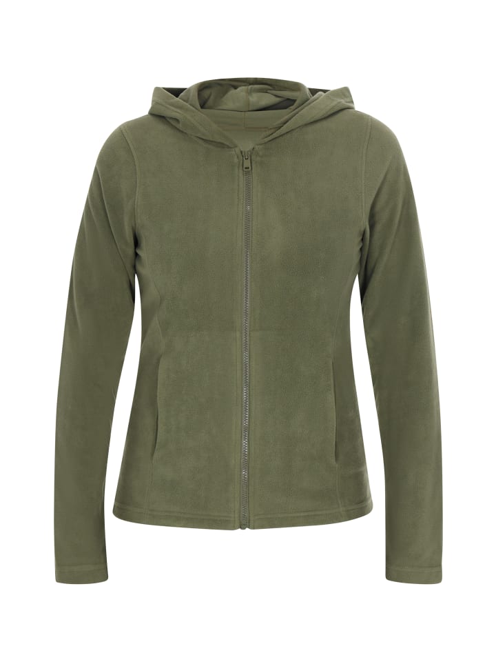 Women Fleece Jacket in Khaki