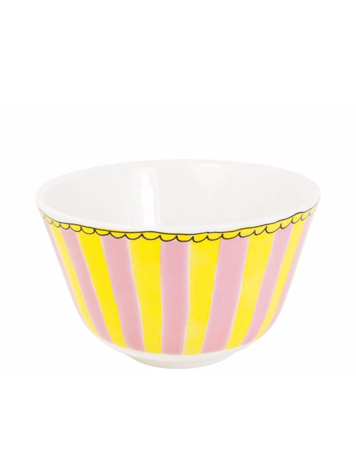 Schale Streifen GR in Rosa - 14cm